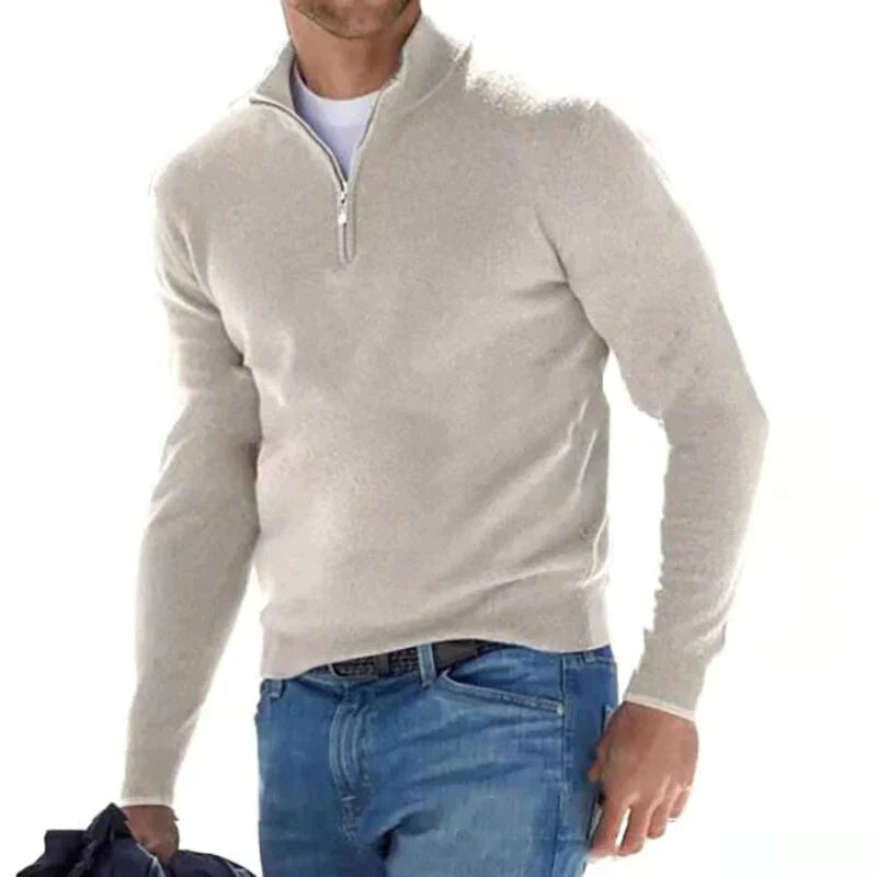 Stylischer Zipper Pullover für Herren