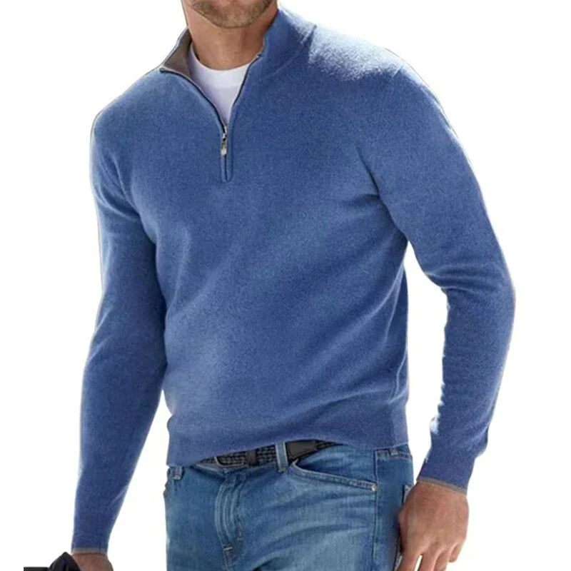 Stylischer Zipper Pullover für Herren