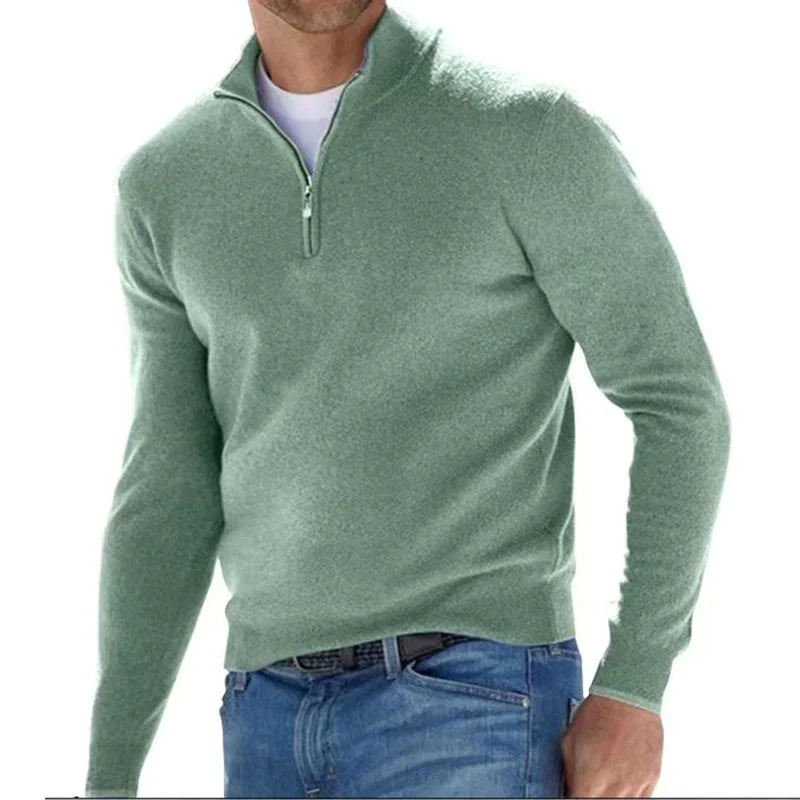 Stylischer Zipper Pullover für Herren