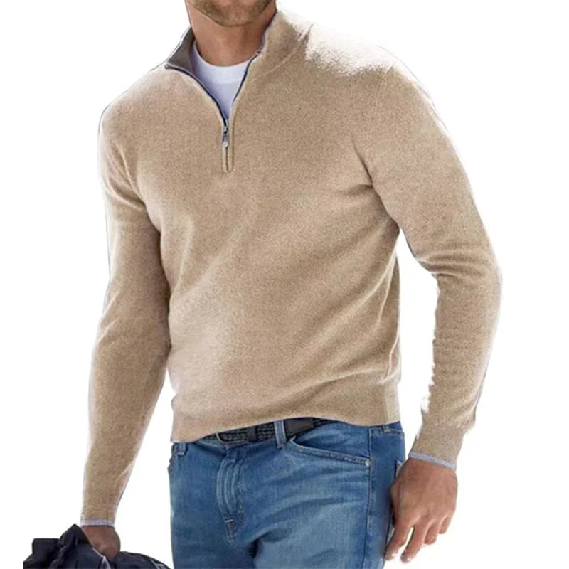 Stylischer Zipper Pullover für Herren