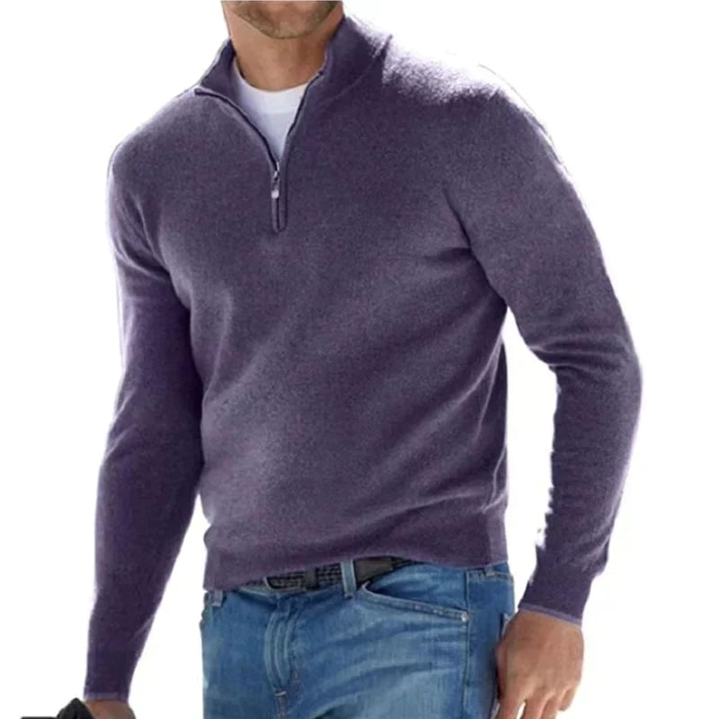 Stylischer Zipper Pullover für Herren