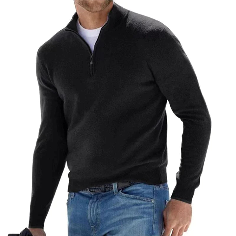 Stylischer Zipper Pullover für Herren