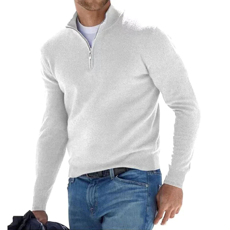 Stylischer Zipper Pullover für Herren