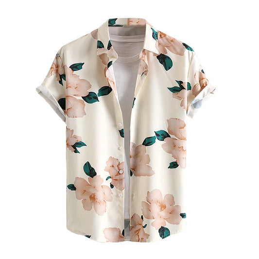 Herren Sommerhemd mit Blumenmuster –  Ideal für den Sommer