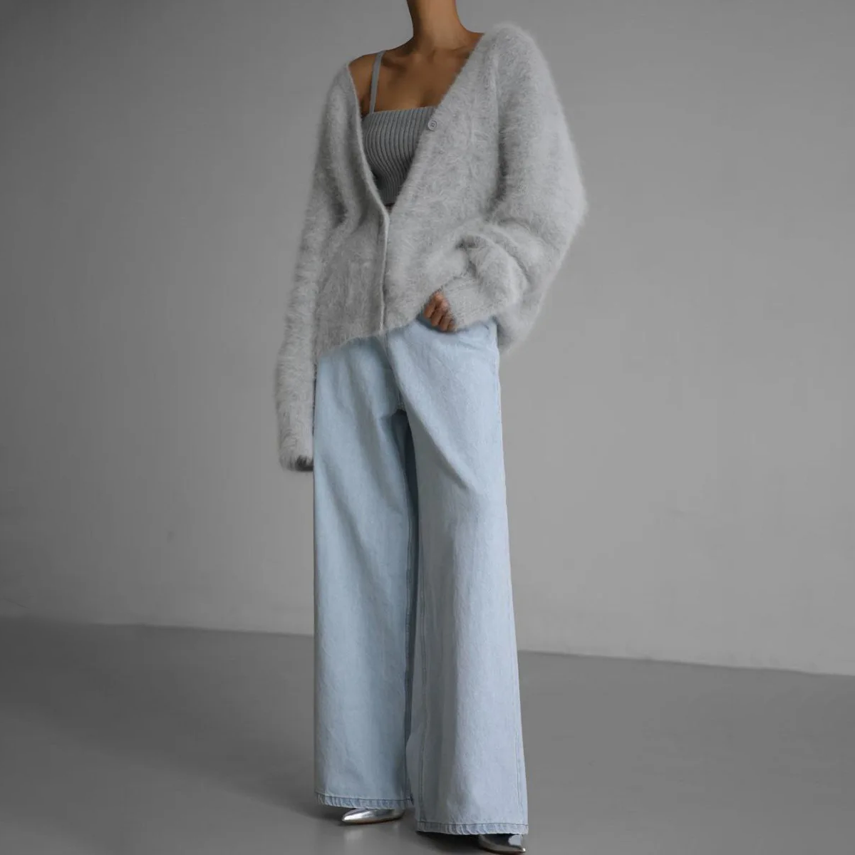 Kaschmir-Strickjacke mit lockerer Passform | Ideal für kühle Tage