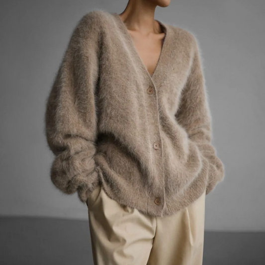 Kaschmir-Strickjacke mit lockerer Passform | Ideal für kühle Tage