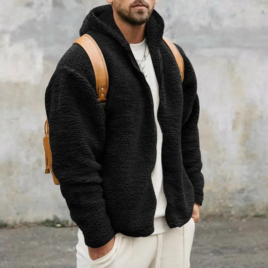Sherpa Fleecejacke mit Kapuze – Ideal für den Winter