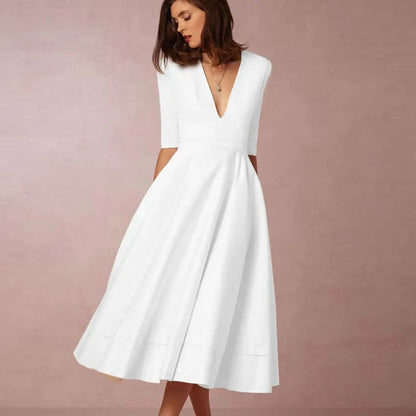 Vintage 60er A-Linien Swingkleid mit Ausgestelltem Rock I Ideal für Frühling und Herbst