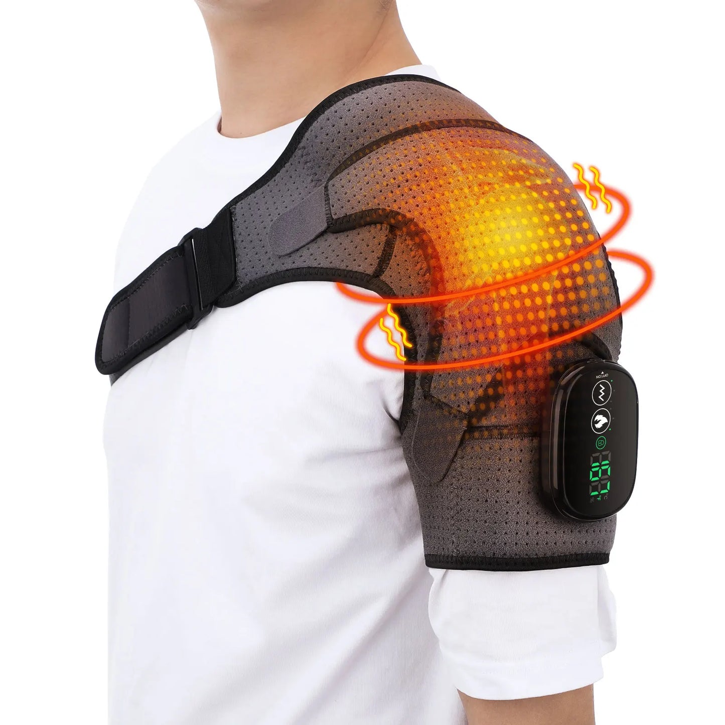 Vibrationsmassagegerät mit Wärmetherapie für Knie, Schulter und Ellbogen