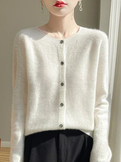 Strickjacke aus Wollmischung | Ideal für Herbst und Winter