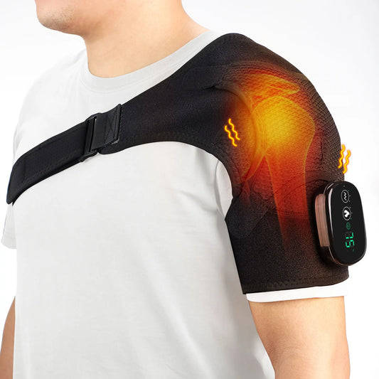 Vibrationsmassagegerät mit Wärmetherapie für Knie, Schulter und Ellbogen