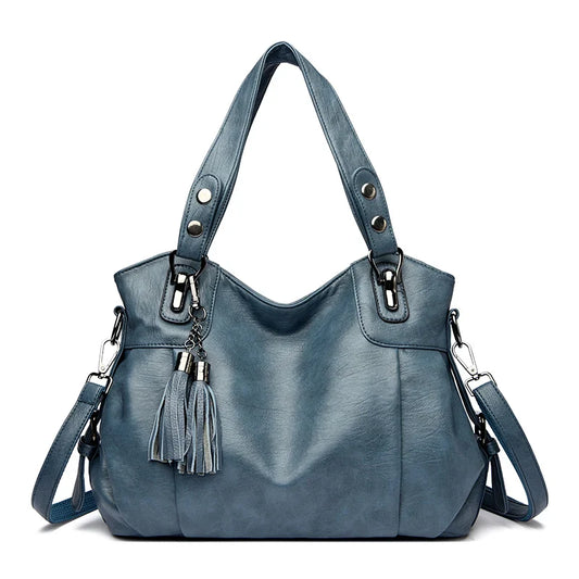 Damen Schultertasche aus echtem Leder | Vielseitige Tragetasche für den Alltag
