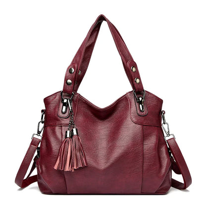 Damen Schultertasche aus echtem Leder | Vielseitige Tragetasche für den Alltag