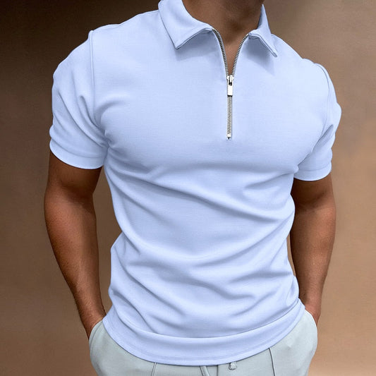 Halbzip-Poloshirt für Herren – Ideal für den Sommer