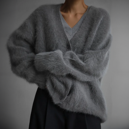 Kaschmir-Strickjacke mit lockerer Passform | Ideal für kühle Tage