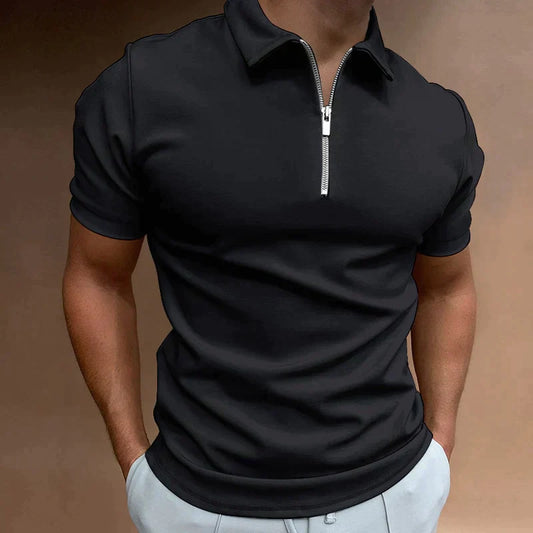 Half-Zip Polo für Herren – Atmungsaktiv, Hochwertig, Vielseitig – Ideal für Frühling & Herbst