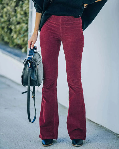 Schlaghosen mit hoher Taille für Damen | Perfekt für Frühling und Herbst