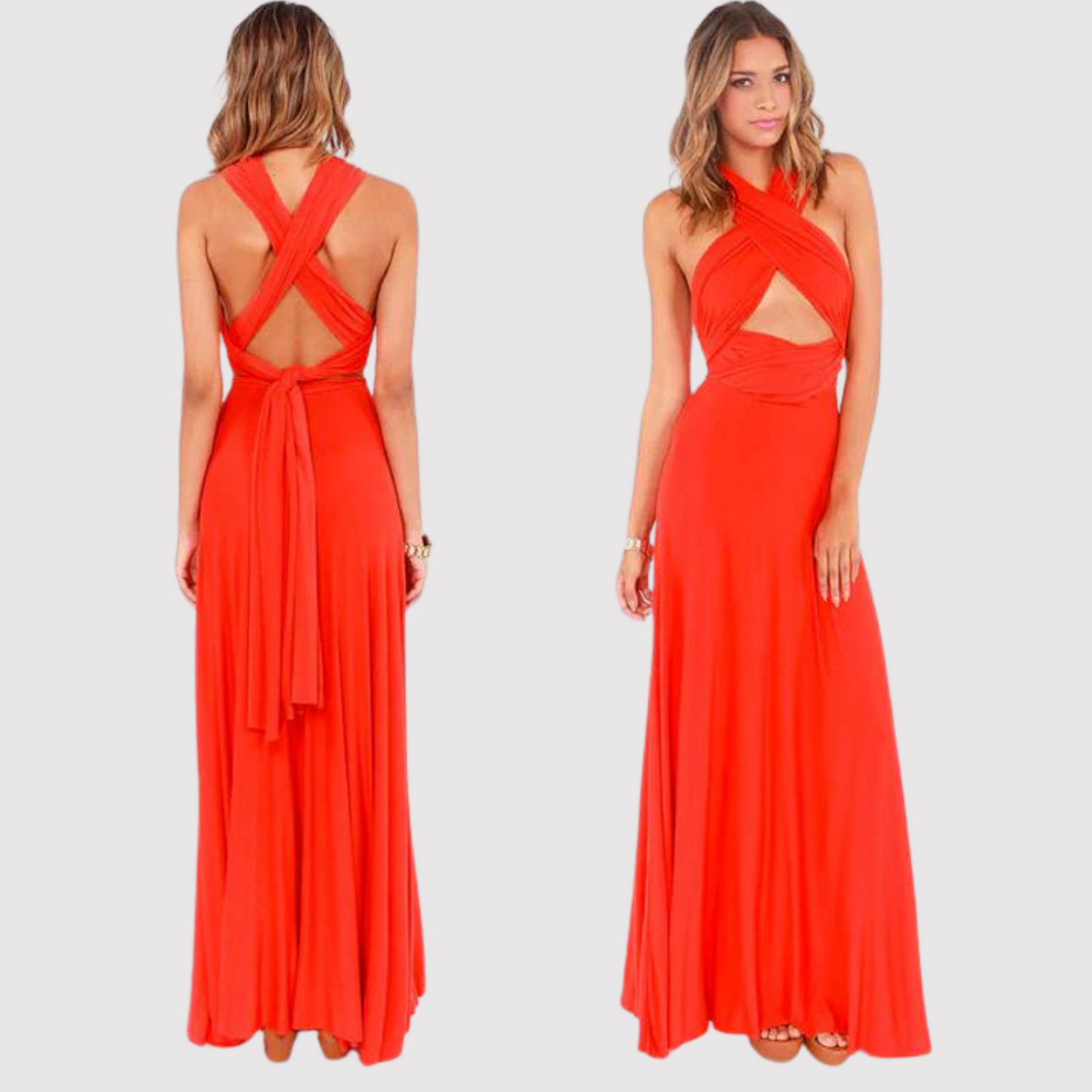 Wandelbares Wickelkleid mit Verstellbaren Trägern | Perfekt für Frühling und Sommer