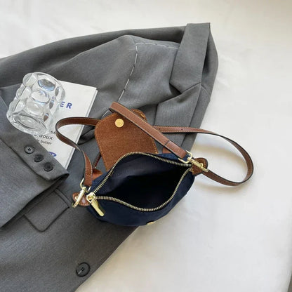 Kompakte Nylon-Umhängetasche mit Reißverschluss | Ideal für den Sommer