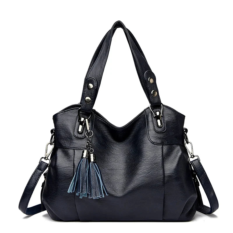 Damen Schultertasche aus echtem Leder | Vielseitige Tragetasche für den Alltag