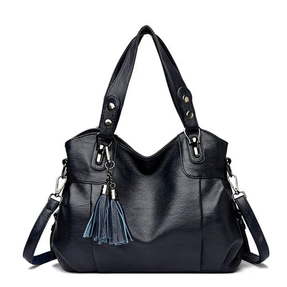 Damen Schultertasche aus echtem Leder | Vielseitige Tragetasche für den Alltag