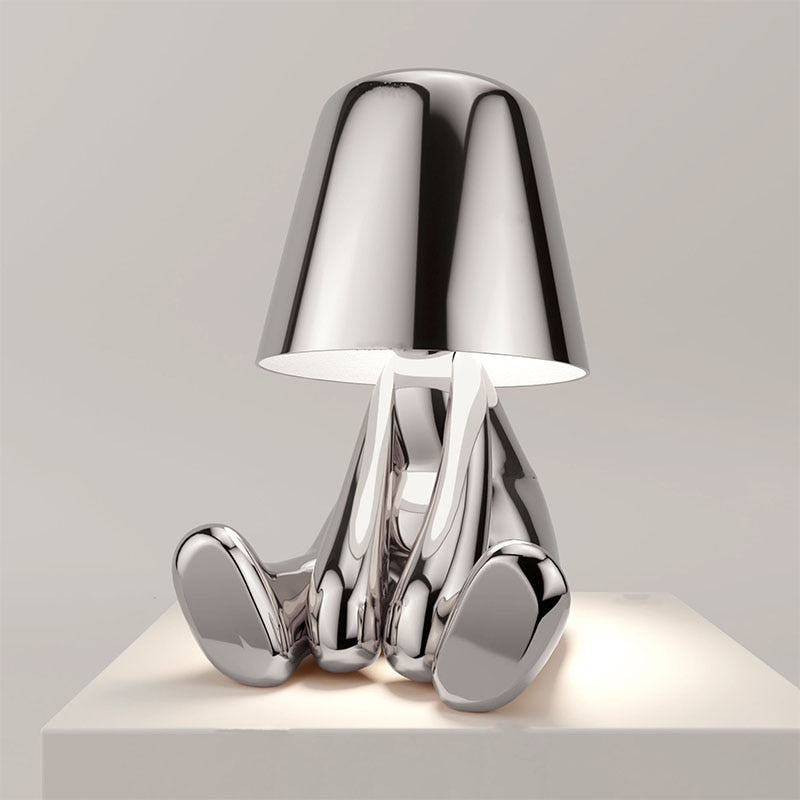 Stilvolle Tischlampe mit warmem Licht