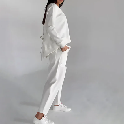 Zweiteiliges Set aus atmungsaktivem Stoff mit vielseitigem Design | Ideal für jede Jahreszeit