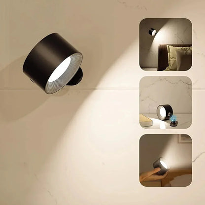 Magnetische kabellose Wandleuchte mit 360° Beleuchtung