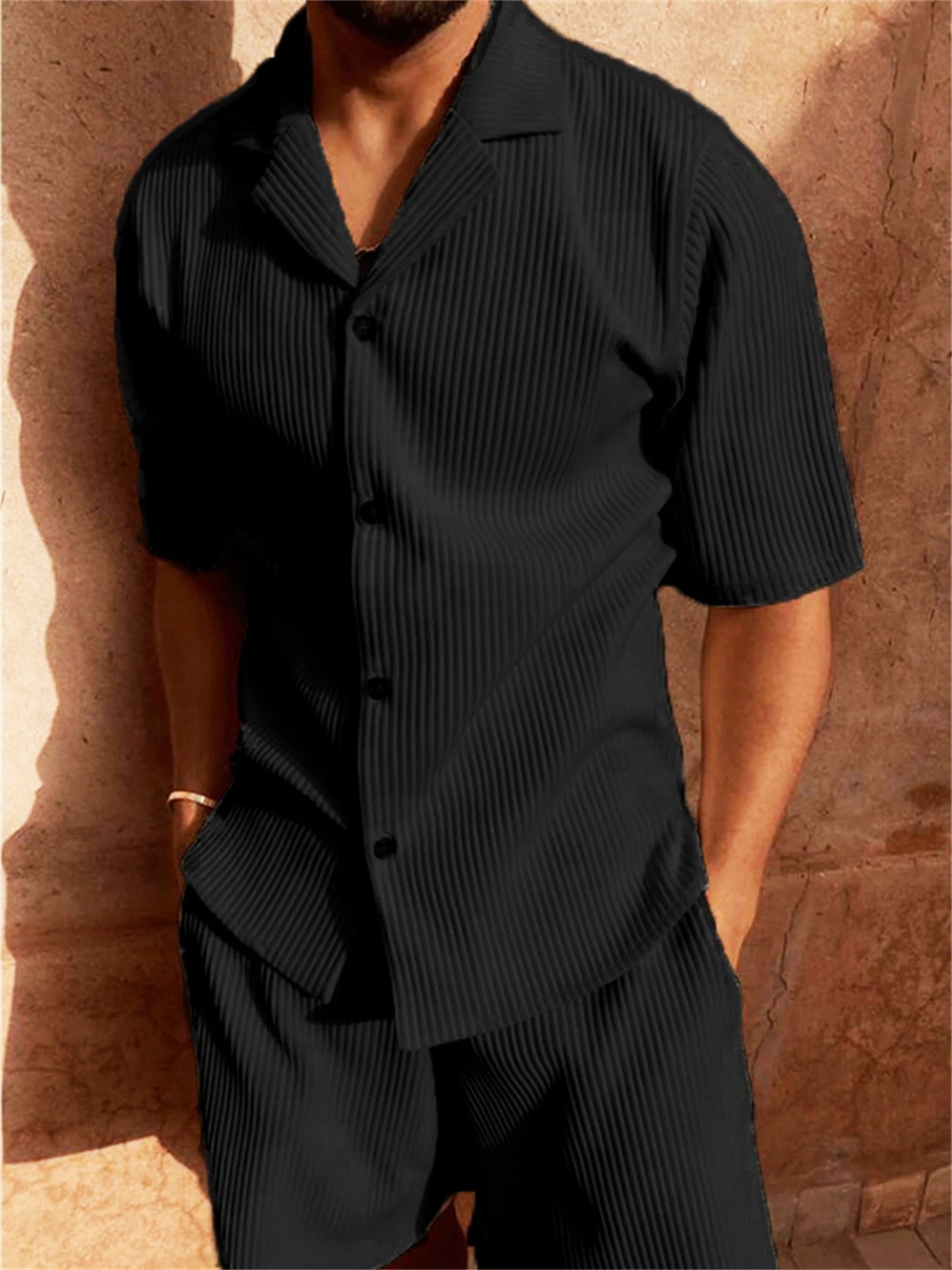Ean - Set Gerippte Samtbluse