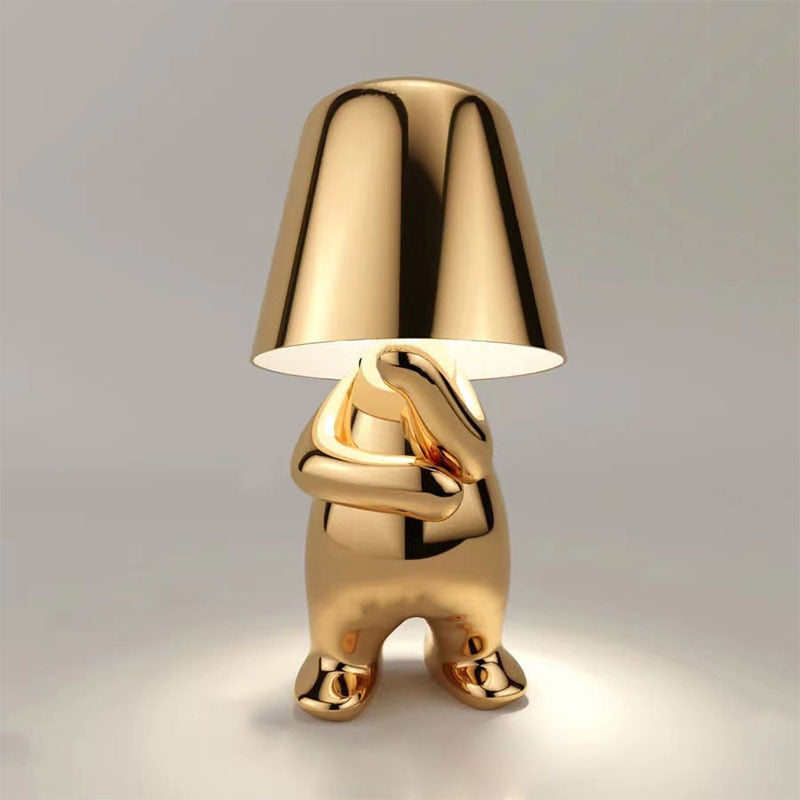 Stilvolle Tischlampe mit warmem Licht