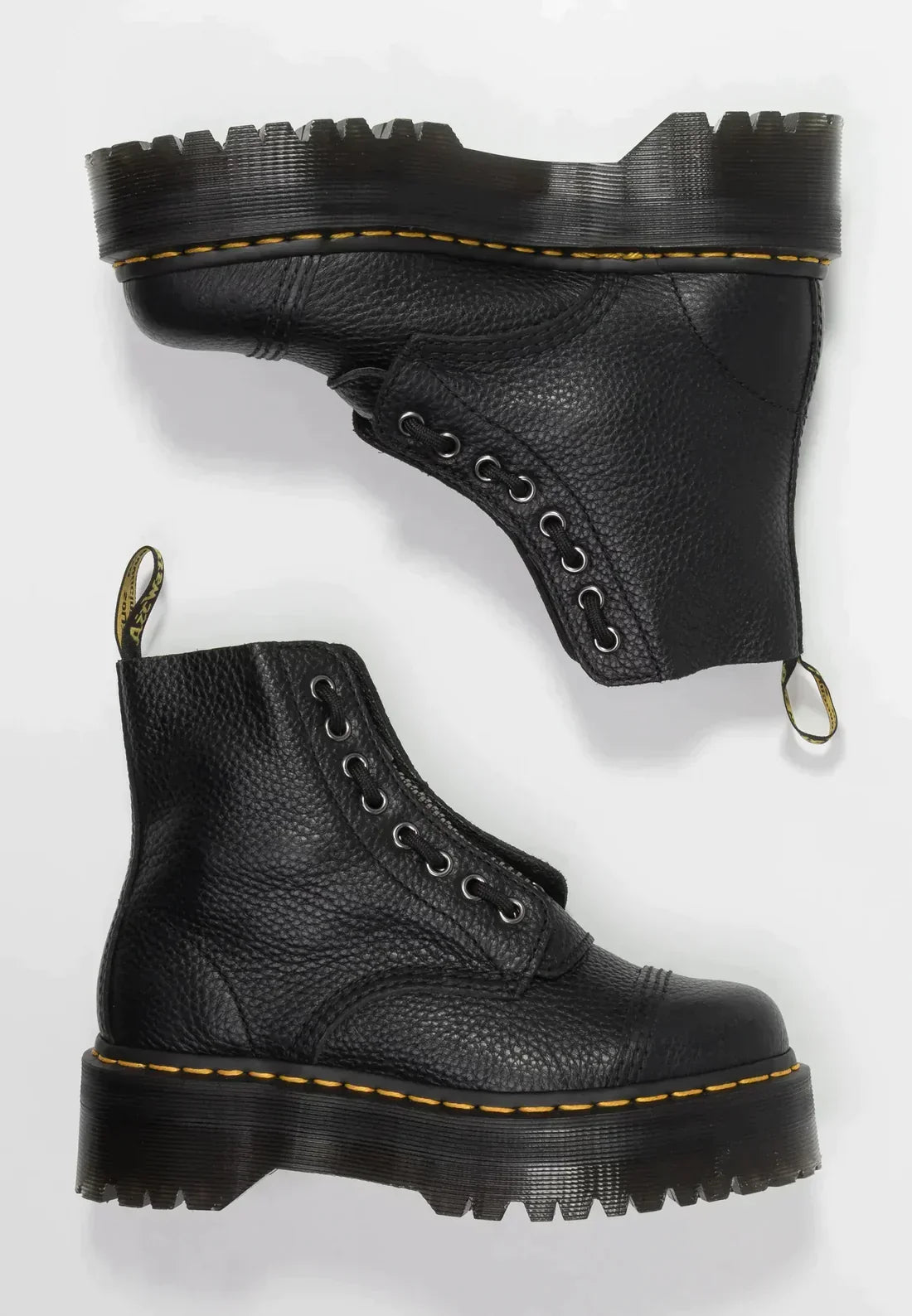 Leder-Stiefeletten mit Absatz und robuster Sohle | Ideal für Herbst und Winter
