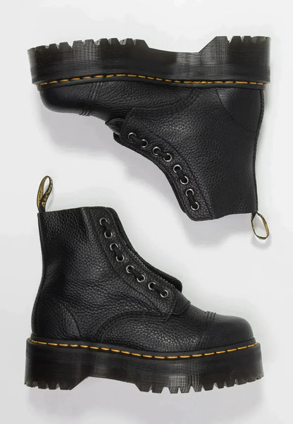 Leder-Stiefeletten mit Absatz und robuster Sohle | Ideal für Herbst und Winter