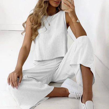 Clara Set aus Oberteil und Hose – Bequemes Outfit für den Alltag, Ideal für Frühling und Herbst