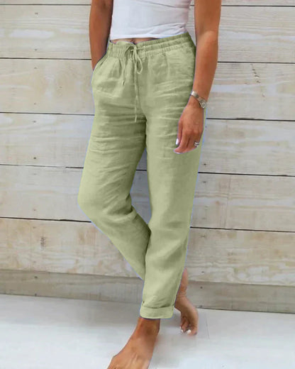 Elastische Strandhose mit Stretch-Bund - Atmungsaktive Hose für Outdoor & Urlaub | Ideal für den Sommer