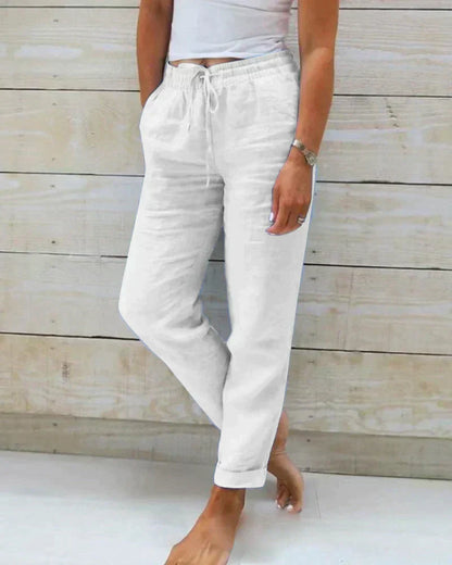 Elastische Strandhose mit Stretch-Bund - Atmungsaktive Hose für Outdoor & Urlaub | Ideal für den Sommer