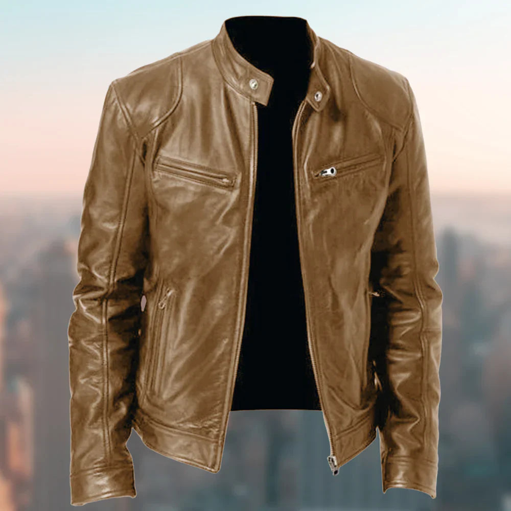 Klassische Herrenjacke – Biker, Bomber & Moto | Ideal für Herbst & Winter