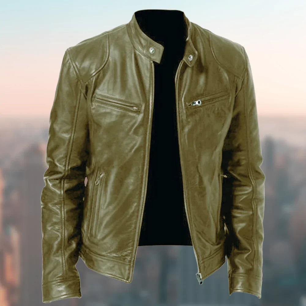 Klassische Herrenjacke – Biker, Bomber & Moto | Ideal für Herbst & Winter