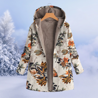 Lange Stepp-Puffer-Winterjacke mit Kapuze I Ideal für den Winter