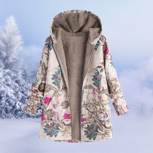 Lange Stepp-Puffer-Winterjacke mit Kapuze I Ideal für den Winter