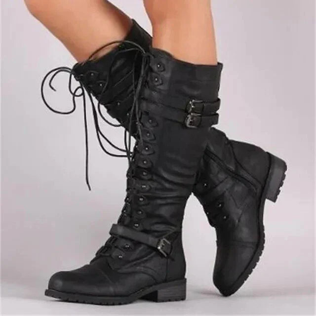 Francesa - Flache Winterstiefel für Frauen