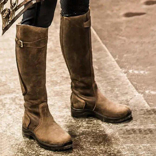 Wasserdichte Reitstiefel mit rutschfester Sohle und gepolsterter Einlegesohle | Ideal für alle Wetterbedingungen