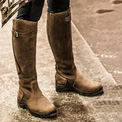 Wasserdichte Reitstiefel mit rutschfester Sohle und gepolsterter Einlegesohle | Ideal für alle Wetterbedingungen