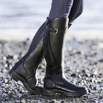 Wasserdichte Reitstiefel mit rutschfester Sohle und gepolsterter Einlegesohle | Ideal für alle Wetterbedingungen