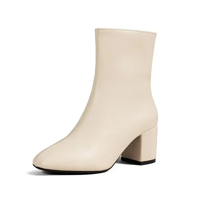 Damenstiefel mit Absatz & Reißverschluss | Ideal für Herbst & Winter