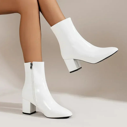 Damenstiefel mit Absatz & Reißverschluss | Ideal für Herbst & Winter