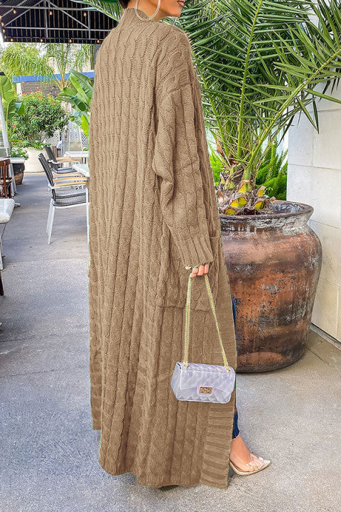Strickjacke mit offener Vorderseite und langen Ärmeln | Ideal für Übergangszeit