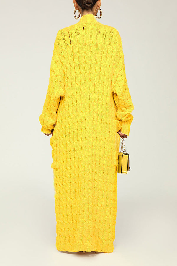Strickjacke mit offener Vorderseite und langen Ärmeln | Ideal für Übergangszeit