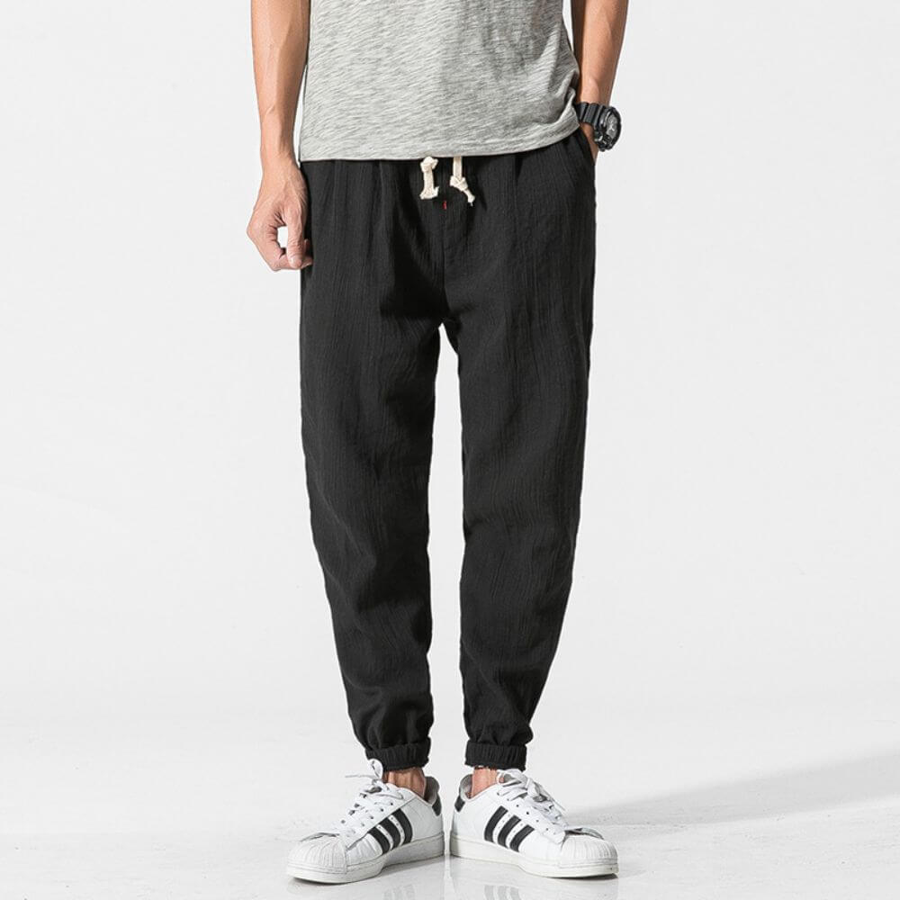 Herren-Leichte Hose mit atmungsaktivem Material und geradem Schnitt