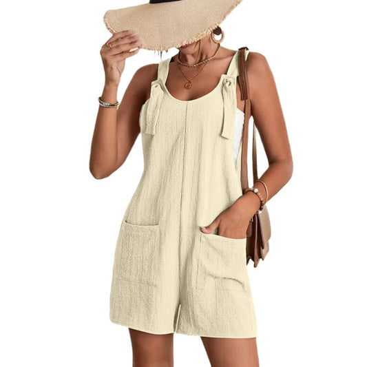 Ärmelloser Sommer-Strampler mit breiter Taille | Ideal für den Sommer