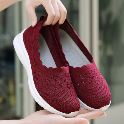 Niedrig geschnittene atmungsaktive Mesh-Walking-Schuhe | Ideal für den Frühling